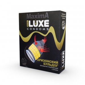 ЕК ПРЕЗЕРВАТИВ LUXE MAXIMA АРИЗОНСКИЙ БУЛЬДОГ 1 штука			