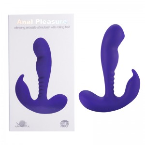 МС 182017PurpleHW Стимулятор Простаты Anal Vibrating Prostate Stimulator with Rolling Ball Purple		