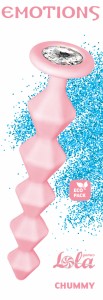 МС 1401-01lola Анальная Цепочка с Кристаллом Emotions Chummy Pink 			