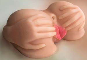 659601 Массажёр для мужчин - вагина биоклон с пальцами			