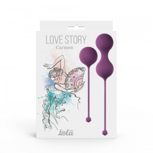МС 3011-03lola Набор вагинальных шариков Love Story Carmen Lavender Sunset 			