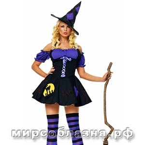 БИ 02141 Ночная ведьмочка ML черн-фиолет.