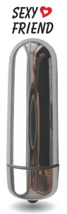 ЕК 70136 SF Вибратор мини цвет серебро L 83mm D 27mm