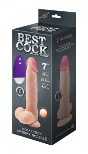 592313 Вибромассажёр неоскин с выносным блоком BEST COCK 7			