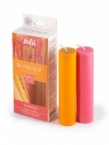 МС 1067-01lola Набор из 2 Wax Play свечей Bondage To Heat Up 			