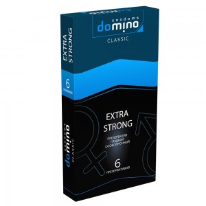 UJ Презервативы Domino Classic Extra Strong особопрочные гладкие 6 шт																				