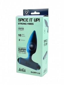 МС 8015-05lola Анальная пробка с перезаряжаемой вибропулей Spice it Up Glory 																			